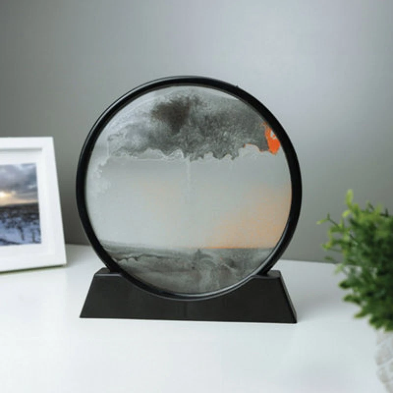 Image of Winning Winning Sand Art Circular Sandscape - Black One Size