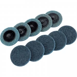 Image of Draper Polycarbide Abrasive Pad Disc 50mm 50mm Fine Pack of 10