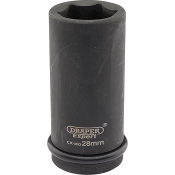 Image of Draper Expert 3/4" Drive Deep Hexagon Impact Socket Metric 3/4" 28mm