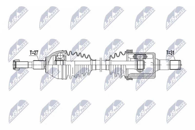 Image of NTY Drive shaft NTY NPW-FR-179