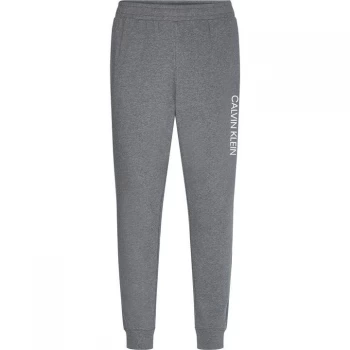 Image of Calvin Klein Performance Essential Logo Joggers - Med Hthr Grey