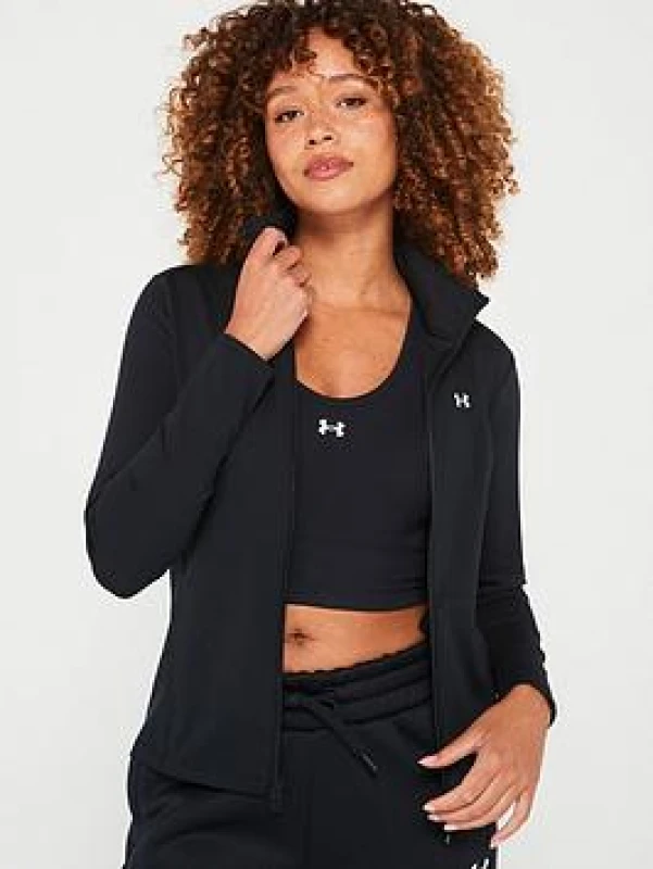Image of Under Armour Armour Motion Jacket Emea Training Womens Performance Jackets 8 (XS) Black 67360503310