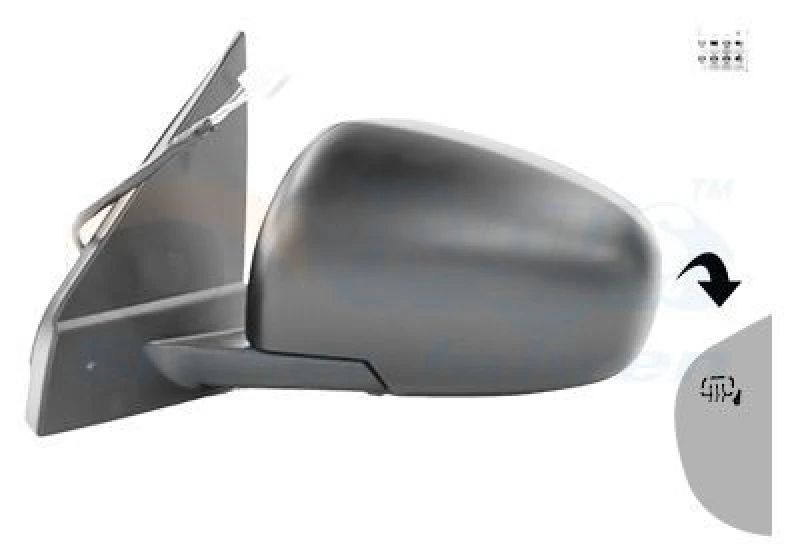 Image of VAN WEZEL Wing mirror VAN WEZEL 5251807