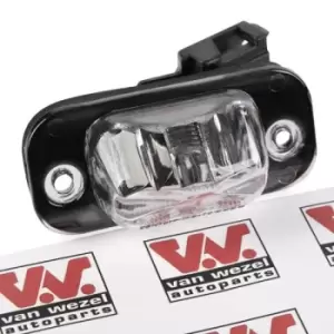Image of VAN WEZEL Number Plate Light VW 5880920 1H6943021,1H6943021B Licence Plate Light