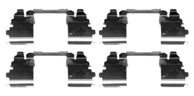 Image of HELLA Brake pad fitting kit HELLA 8DZ 355 205-401