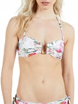 Image of Ted Baker U Bar Bikini Top - White, Size 5=16, Women