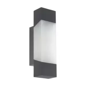 image of Eglo - Gorzano - LED Outdoor Flush Wall Light Anthracite IP44