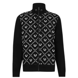 Image of True Religion AO Track Fleece Top - Black