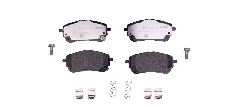 Image of HELLA Brake pad set HELLA 8DB 355 040-191