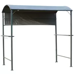 image of Alfresco Metal Frame Outdoor Canopy, black