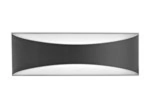 Image of Integral Outdoor Wave Wall Light 7W 3000K 310lm IP65