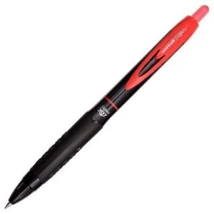 image of Uni-Ball Signo UMN-307 Rollerball Pen Gel Ink Retractable Tip 0.7mm Line 0.4mm Red Pack of 12 Pens