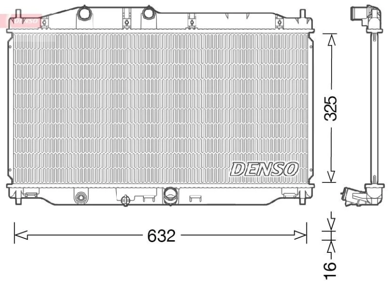 Image of DENSO Engine radiator DENSO DRM40043