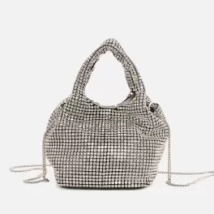 Image of DKNY Gwen Crystal-Embellished Faux Leather Bag