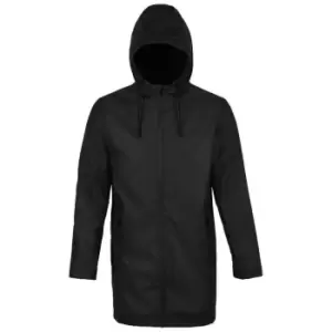 Image of NEOBLU Mens Antoine Wax Parka (3XL) (Deep Black)