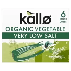 image of Kallo Organic Very Low Salt Vegetable Stock Cubes, 10g