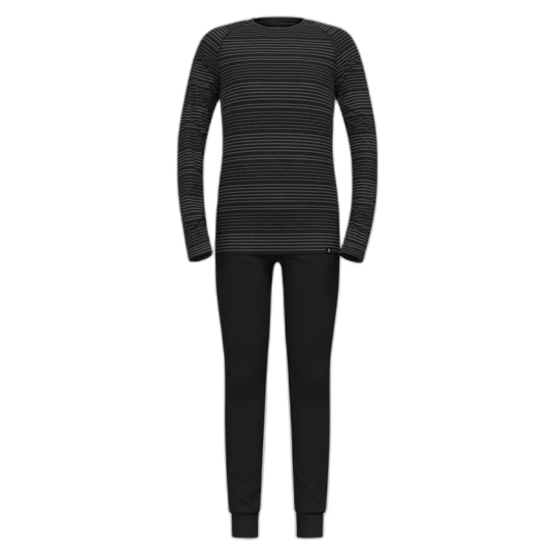 Image of Children's underwear set Odlo Active Warm Set Noir Unisex 10 ans