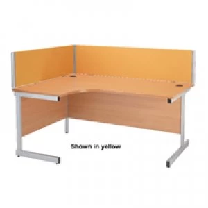 Image of Jemini 1400mm Black Straight Desk Screen KF73914