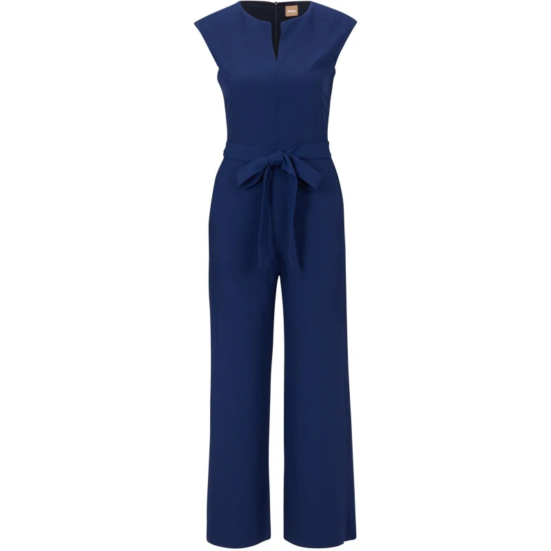 Image of Boss Womens Dimpa Jmpst Jumpsuit Blue female 4 (XXS)