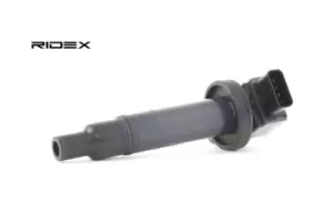 Image of RIDEX Ignition coil TOYOTA 689C0059 9008019021,9008019021,9091902229 Coil pack,Ignition coil pack,Engine coil,Engine coil pack 9091902240,9091902265