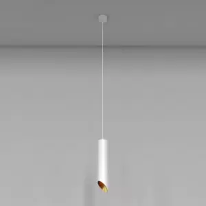 Image of Maytoni Maytoni Lipari Slim Pendant Ceiling Light White, Gold, 30cm, GU10