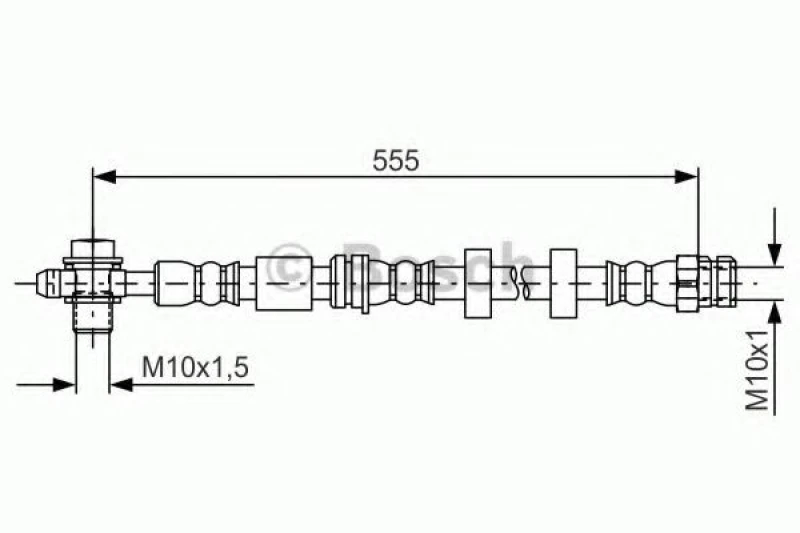 Image of Bosch 1 987 481 694 Brake Hose Brake Hose (83)