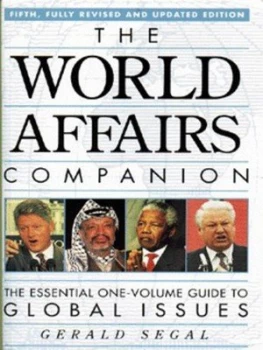 Image of The World Affairs Companion by B Buzan Gerry Segal Paperback