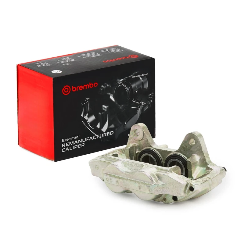 Image of BREMBO F 54 119 Brake caliper ESSENTIAL LINE Front Axle Right Grey Cast Iron Brake Caliper (78)