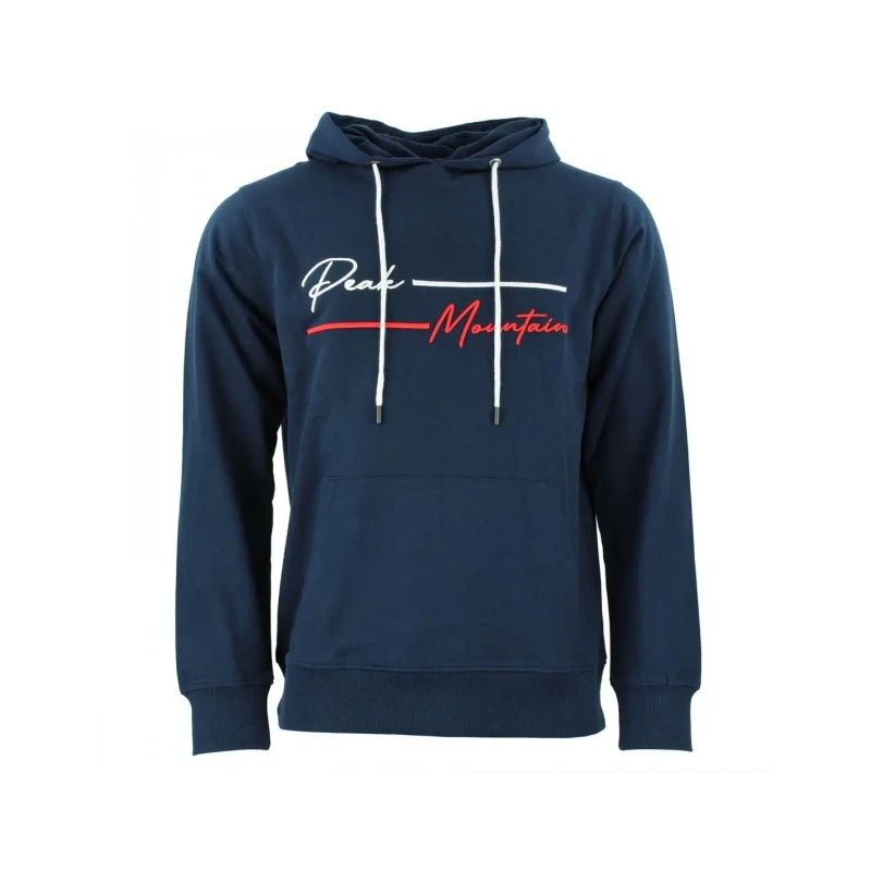 Image of Cotton sweatshirt Peak Mountain French Terry Bleu Male M