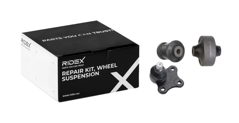 Image of RIDEX 771R0141 Repair Kit, wheel suspension Front Axle Right, with rubber mount Repair Kit,wheel suspension (771)