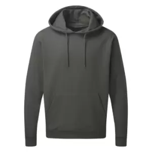 image of SG Mens Plain Hooded Sweatshirt Top / Hoodie (S) (Charcoal)