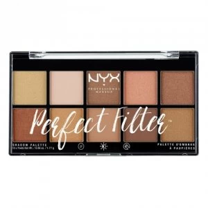 image of NYX Professional Makeup Perfect Filter Shadow Palette Golden hour