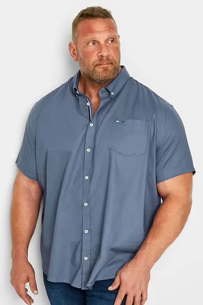 image of BadRhino Short Sleeve Shirt Blue