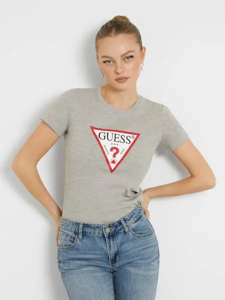 Guess Triangle Logo T-Shirt 14811307 Grey