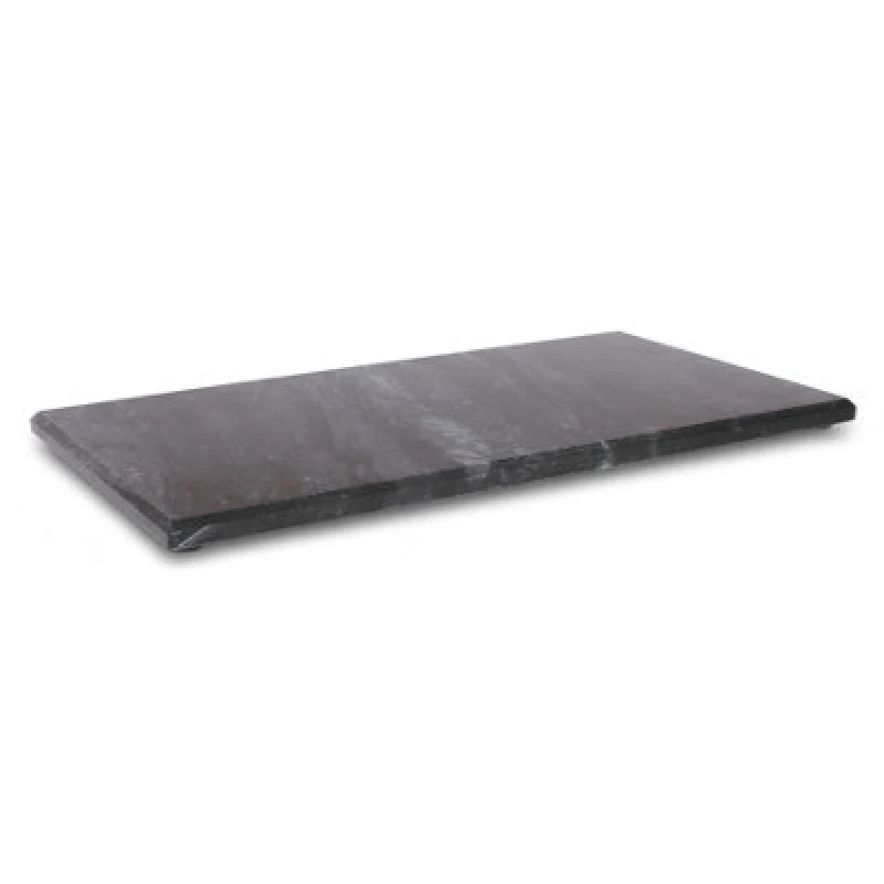 Image of Argon Tableware Black Marble Serving Board 32.5 X 17.5Cm Non-Slip Stone Cutting Board Kitchen Worktop Protector Food Prep Platter