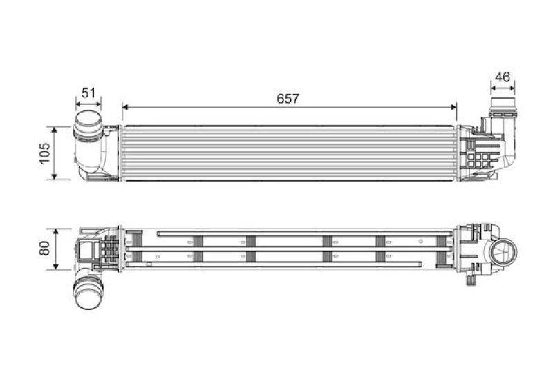 Image of Intercooler VALEO 818228