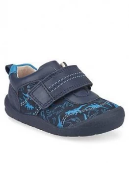 Image of Start-Rite Boys Footprint Dino Shoes - Navy