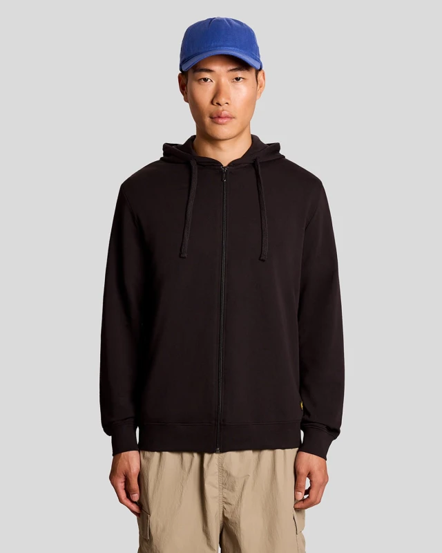 Image of Lyle & Scott Zip-up hoodie Lyle & Scott Noir Male 2XL