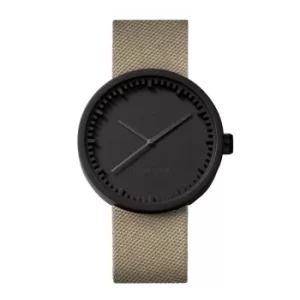 Image of Leff Amsterdam LT72013 D42 Black Tube Wristwatch Cordura Strap