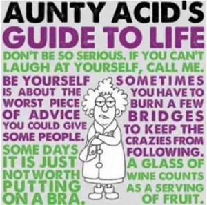 Image of Aunty Acids guide to life by Ged Backland