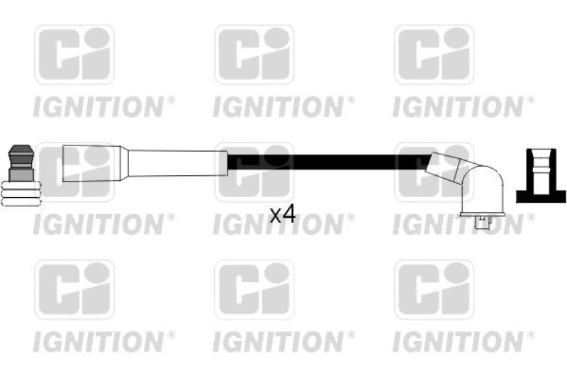 Image of QUINTON HAZELL Ignition lead set QUINTON HAZELL XC876