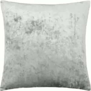 image of Paoletti - Verona Crushed Velvet Cushion 55x55cm Silver - Silver