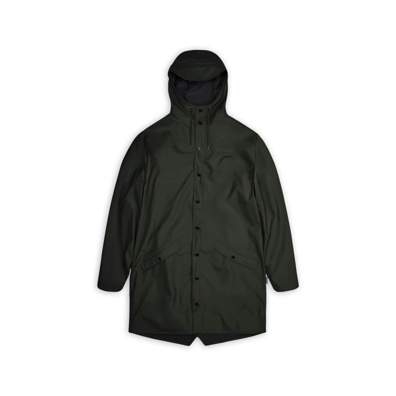 Image of Unisex Showerproof Long Jacket with Hood