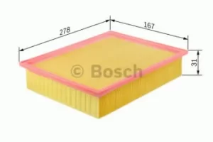 Image of Bosch 1987429051 Air Filter Insert S9051