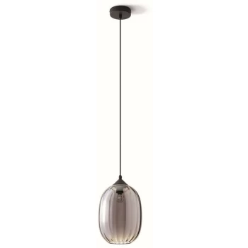 Image of Forlight Lighting - Forlight Kea - Hanging Dome Pendant Black E27 40W