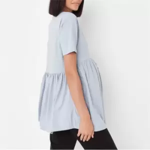 image of Missguided Maternity Smock Top - Blue