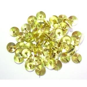 image of Brass Drawing Pins 11mm Pack of 1000 34241