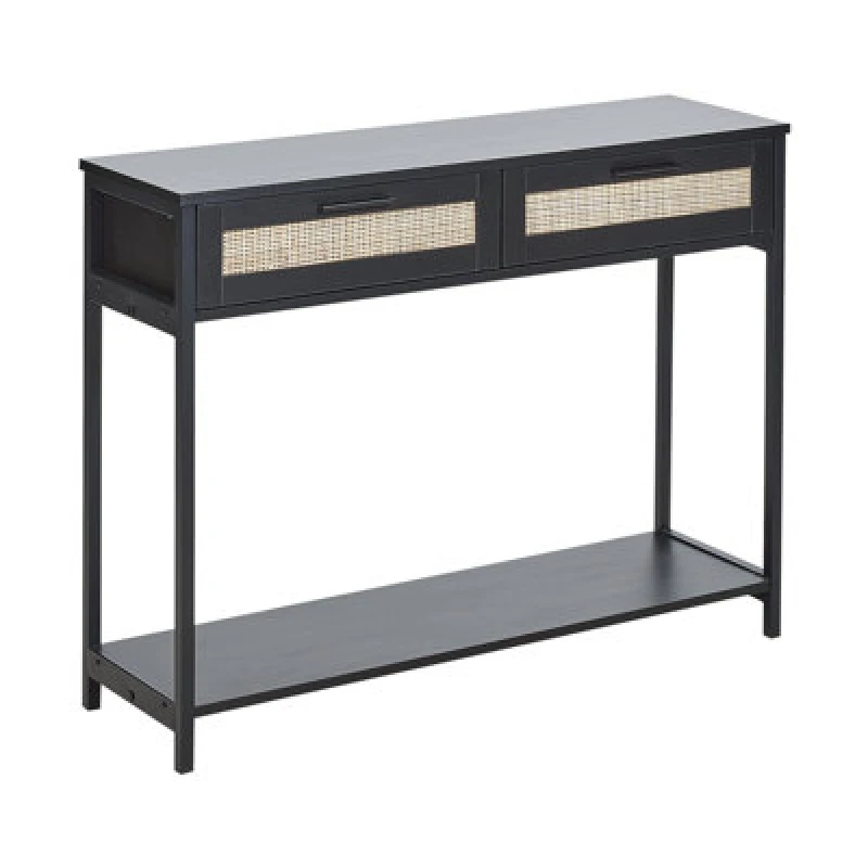 Image of Beliani Rustic Console Table Opoco Black