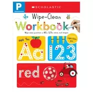 Image of pre k wipe clean workbook scholastic early learners