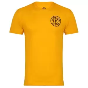 image of Golds Gym T Shirt Mens - Gold